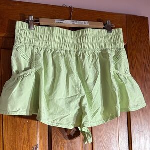 Free People Light Green Women's Flutter Shorts